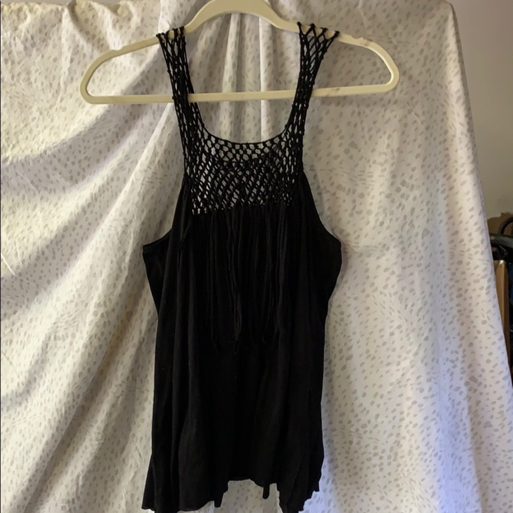 Denim & Supply by Ralph Lauren mesh / fringe tank